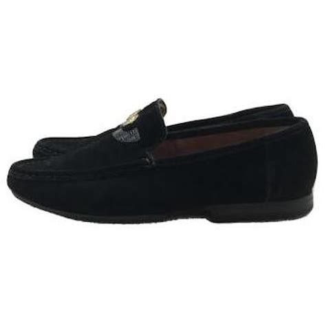 versace black loafers|gianni Versace men's slip ons.